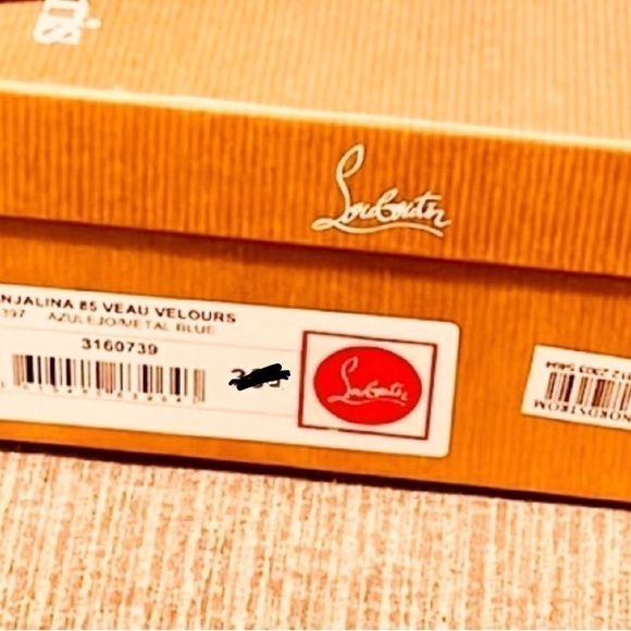 Christian Louboutin Angalina spike studded Veau Velour Suede100mm EU 36.5 Luxury - Picture 4 of 4